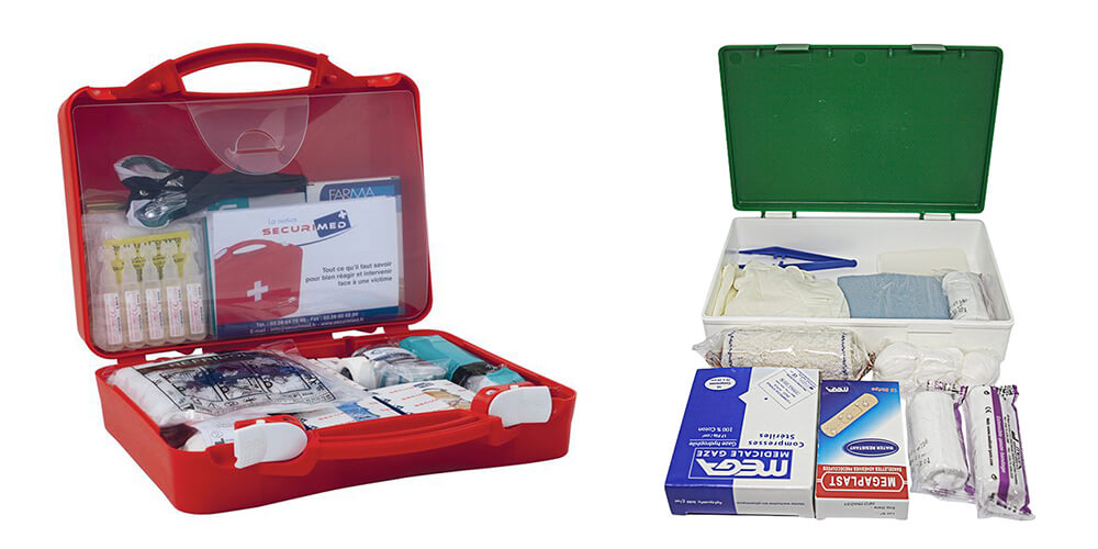 Boîte à pharmacie de premiers secours avec mini boîte à pharmacie